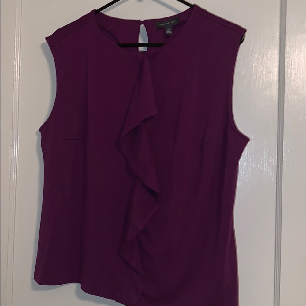 Limited Purple Sleeveless Blouse XL
